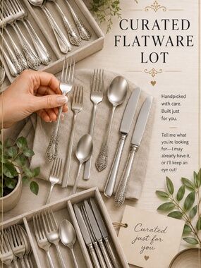 Curated Personalized Lot: Flatware Serving Cutlery Replacement Ring Designs